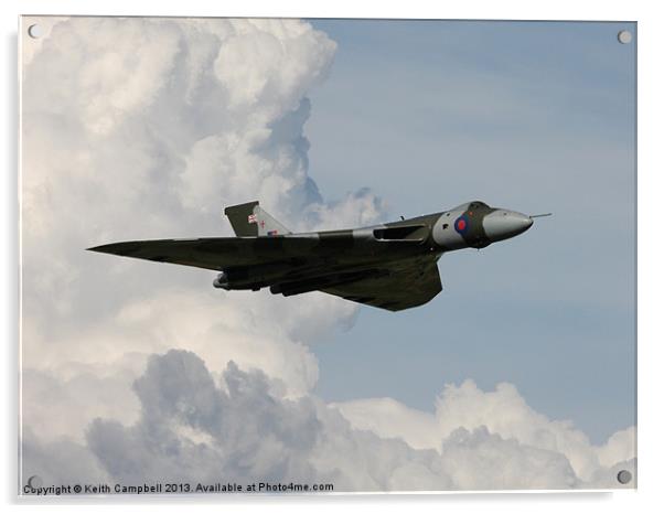 Vulcan in the Clouds Acrylic by Keith Campbell