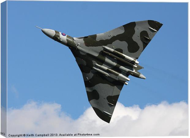 Vulcan Breakaway Canvas Print by Keith Campbell