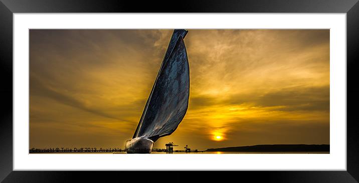 Classic Yacht -Fife Yacht Lady Anne Framed Mounted Print by Tylie Duff Photo Art