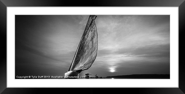 Cl;asic Yacht -Gaff Cutter  Fife Yacht Lady Anne Framed Mounted Print by Tylie Duff Photo Art