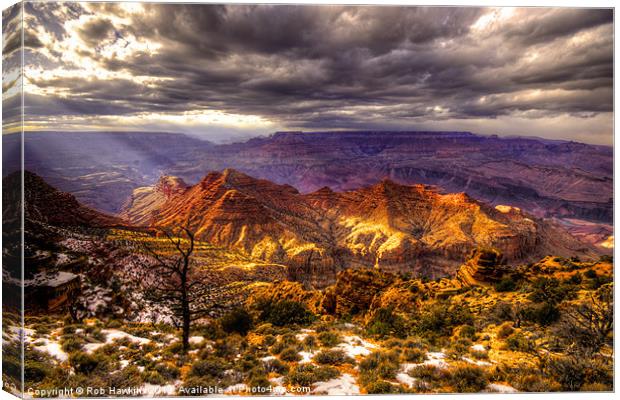 East of the Canyon Canvas Print by Rob Hawkins