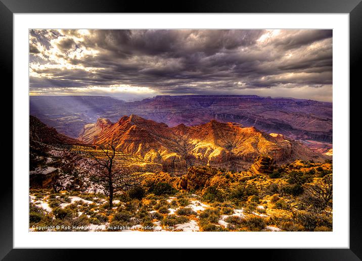 East of the Canyon Framed Mounted Print by Rob Hawkins