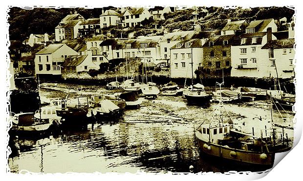 Cornish Harbour Print by paolo d sharp