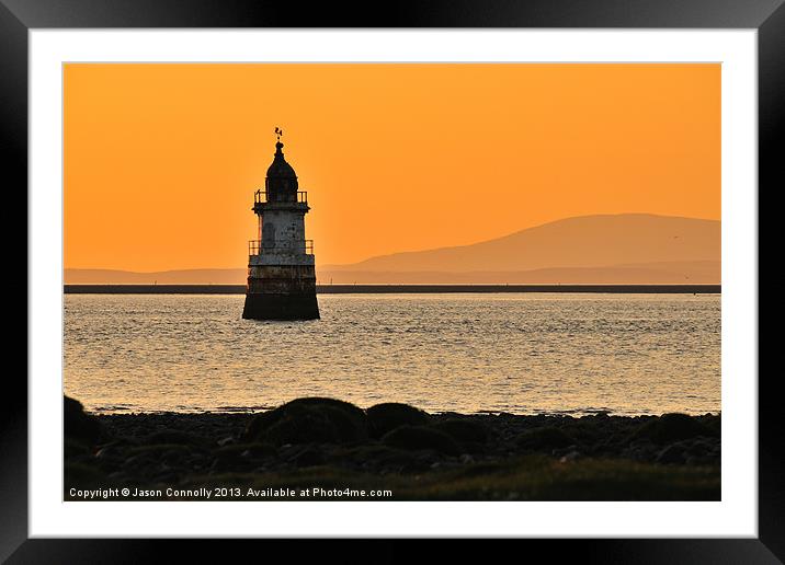 Sunset At Plover Scar Framed Mounted Print by Jason Connolly