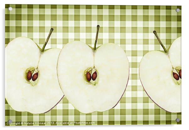 Country Style Apple Slices Acrylic by Natalie Kinnear