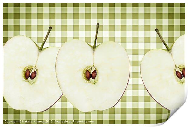 Country Style Apple Slices Print by Natalie Kinnear