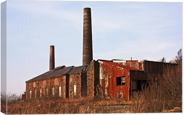 two chimneys Canvas Print by jane dickie