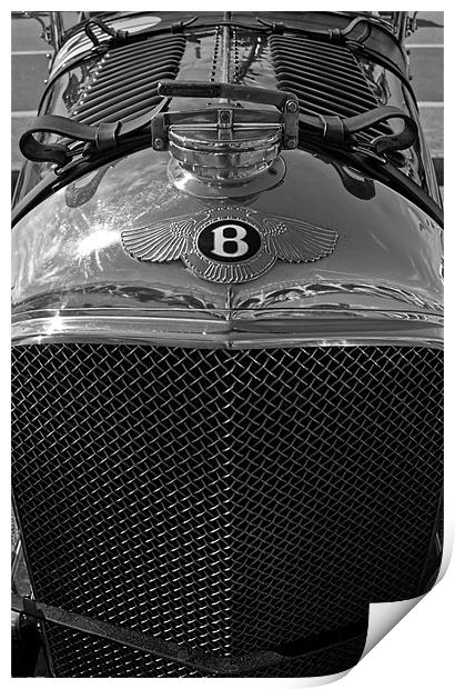 1928 Bentley Print by iphone Heaven