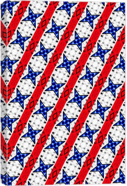 Stars and Stripes Canvas Print by iphone Heaven