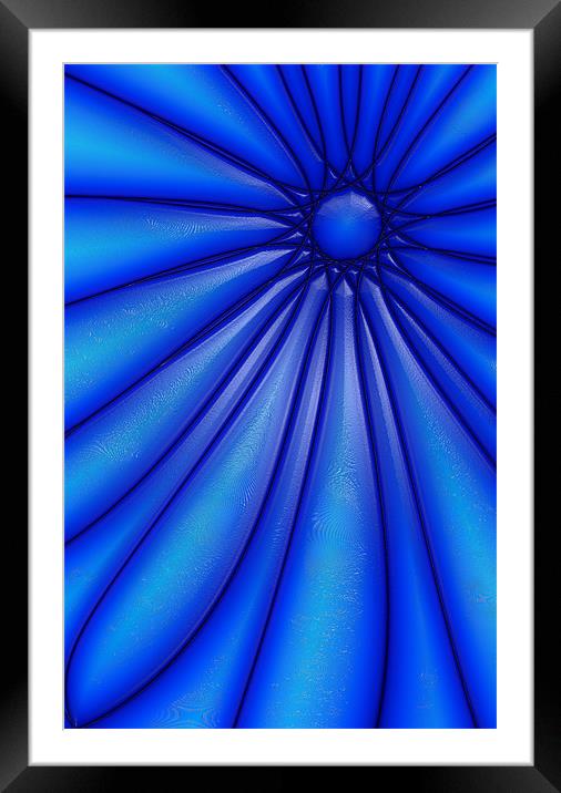 Flower in Blue Framed Mounted Print by iphone Heaven