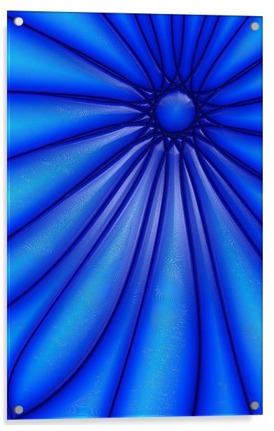 Flower in Blue Acrylic by iphone Heaven