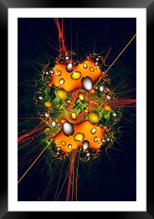 Galaxy Explosion Framed Mounted Print by iphone Heaven