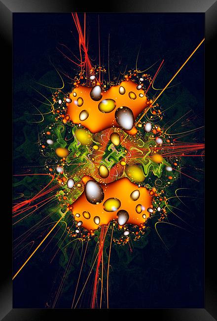 Galaxy Explosion Framed Print by iphone Heaven