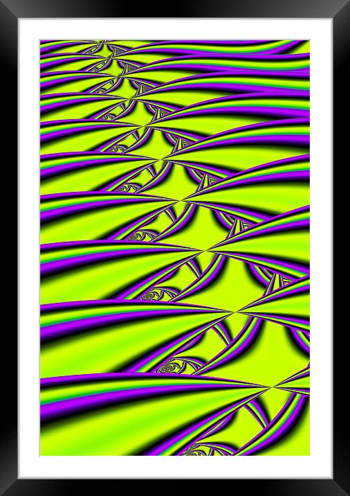 Lime and Purple Framed Mounted Print by iphone Heaven