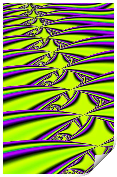 Lime and Purple Print by iphone Heaven