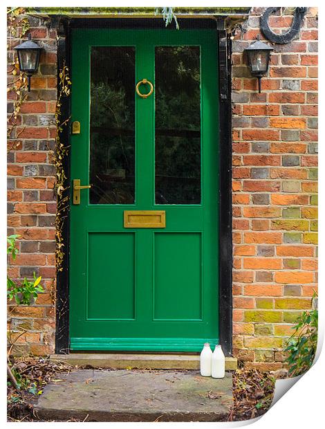 The Green Door Print by Mark Llewellyn