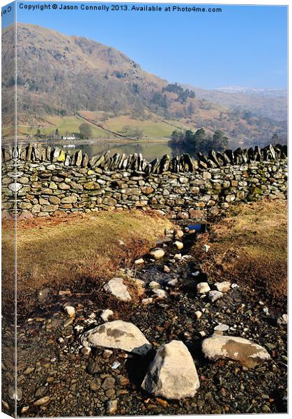 Rydalwater Stones Canvas Print by Jason Connolly