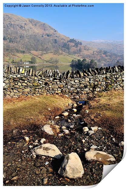 Rydalwater Stones Print by Jason Connolly