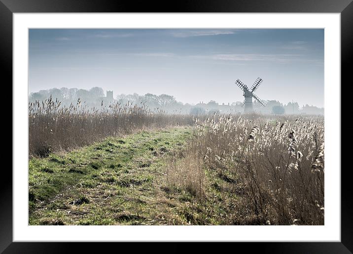 Thurne Mill ahead Framed Mounted Print by Stephen Mole