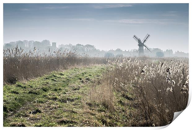 Thurne Mill ahead Print by Stephen Mole