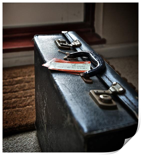 Another suitcase in another hall..... Print by Ian Johnston  LRPS