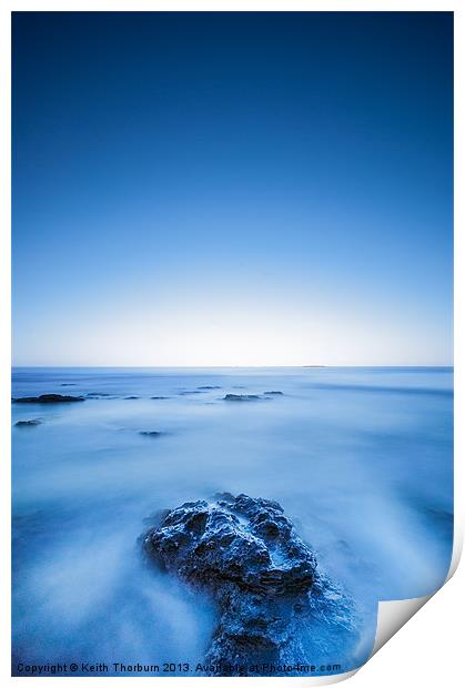 Blue Sea Print by Keith Thorburn EFIAP/b