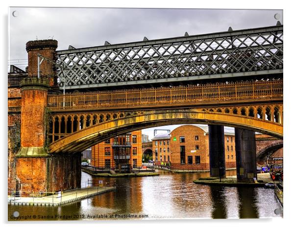 Under the railway arch Acrylic by Sandra Pledger