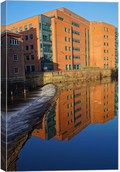 River Don From Ladys Bridge, Sheffield Canvas Print by Darren Galpin