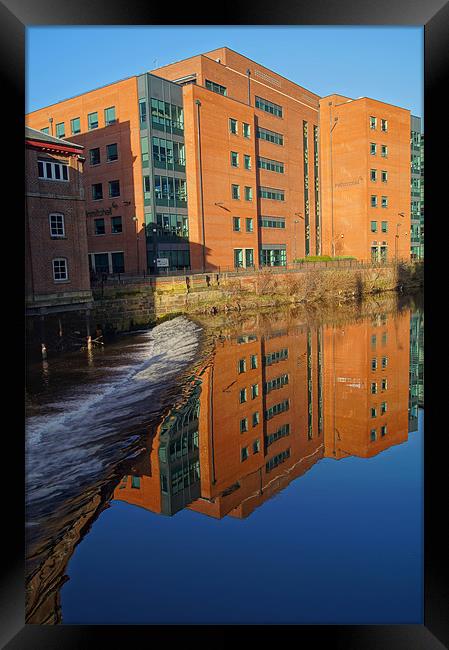 River Don From Ladys Bridge, Sheffield Framed Print by Darren Galpin