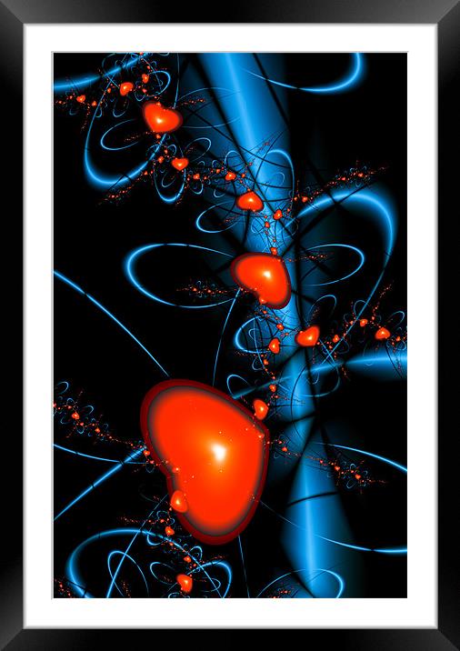 Night Love Framed Mounted Print by iphone Heaven