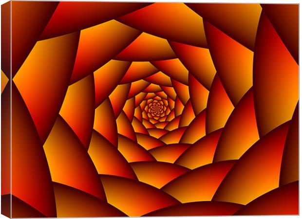 Orange Ball Spiral Canvas Print by Colin Forrest