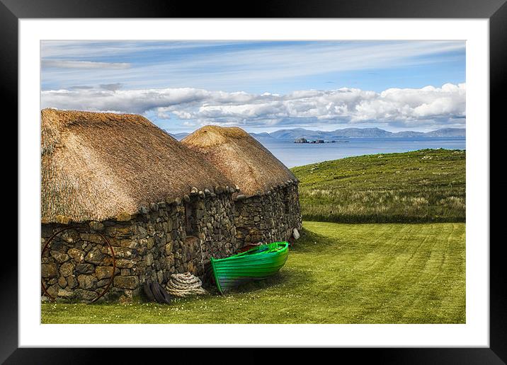 Old Croft Houses Isle of Skye Framed Mounted Print by Derek Beattie
