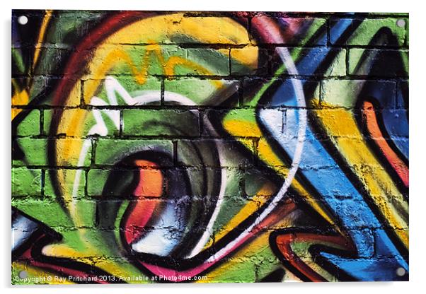 Graffiti Abstract Acrylic by Ray Pritchard