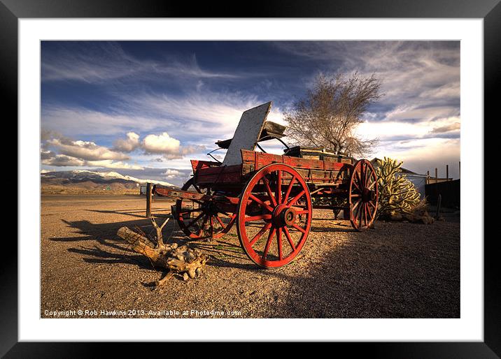 The Ol Wagon Framed Mounted Print by Rob Hawkins
