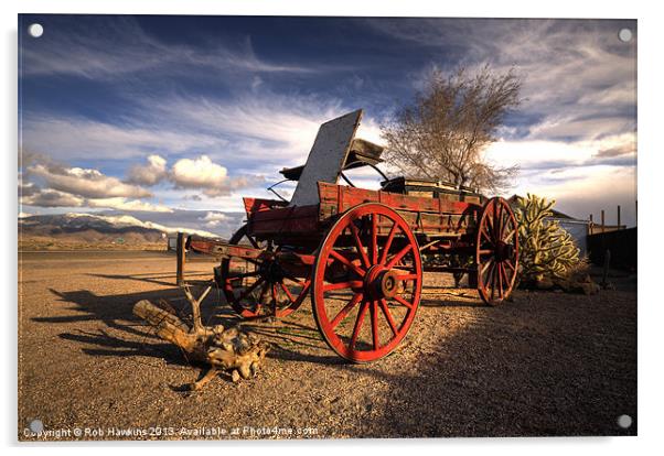 The Ol Wagon Acrylic by Rob Hawkins