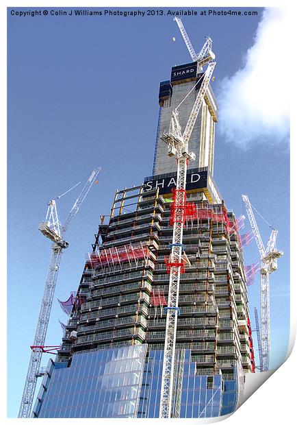 Building  The Shard London Bridge Print by Colin Williams Photography