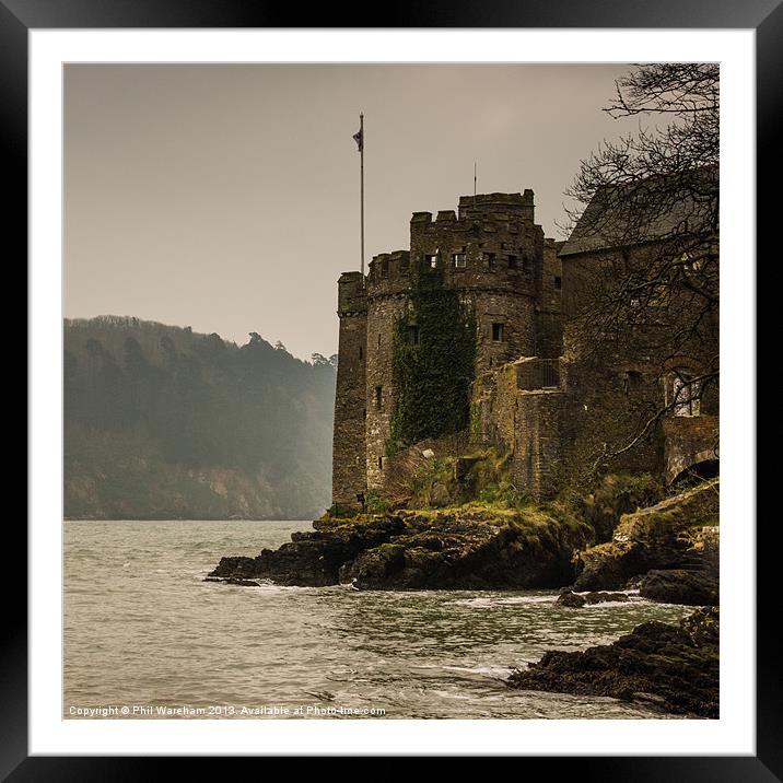 Dartmouth Castle and Church Framed Mounted Print by Phil Wareham