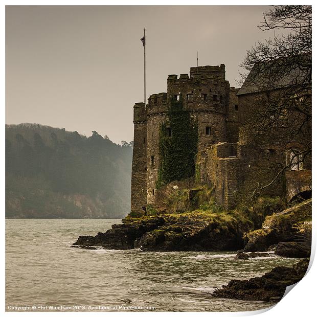 Dartmouth Castle and Church Print by Phil Wareham