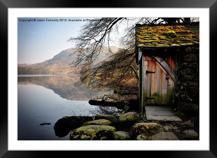 Old Boathouse, Grasmere Framed Mounted Print by Jason Connolly