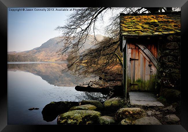 Old Boathouse, Grasmere Framed Print by Jason Connolly