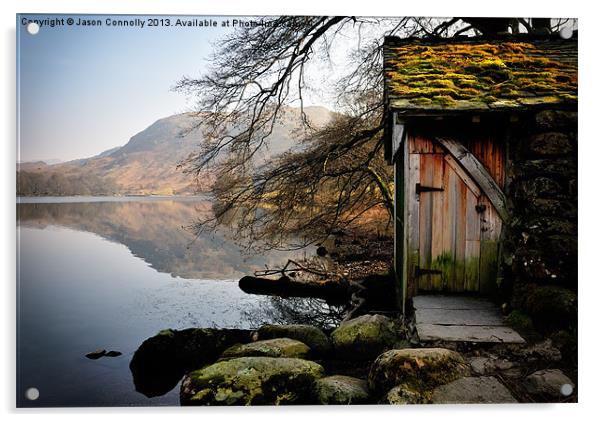 Old Boathouse, Grasmere Acrylic by Jason Connolly