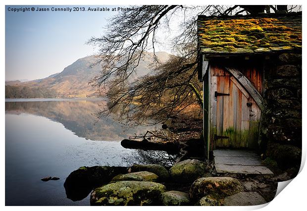 Old Boathouse, Grasmere Print by Jason Connolly