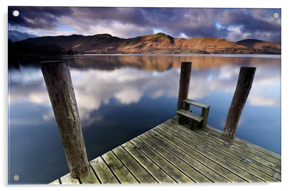 Lakes Morning Acrylic by Dave Hudspeth Landscape Photography