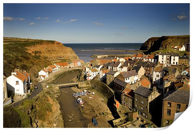 Staithes Print by Dave Hudspeth Landscape Photography