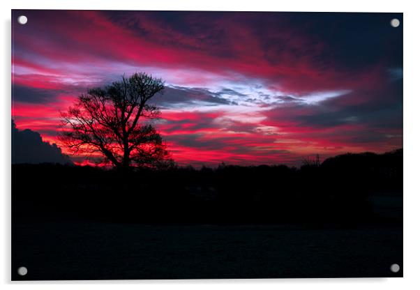 Dramatic Sky at dawn Acrylic by Paul Scoullar