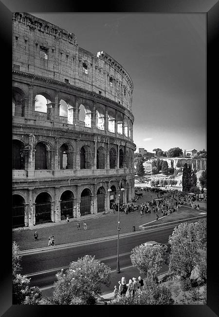 Colosseum Rome Framed Print by Darren Burroughs