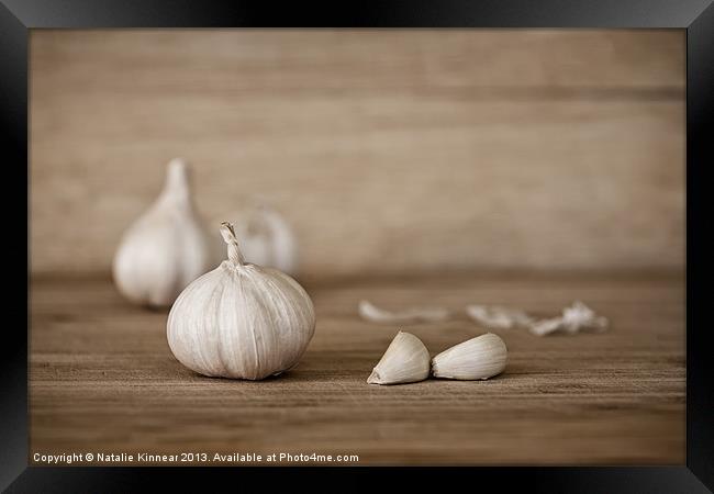 Garlic Framed Print by Natalie Kinnear