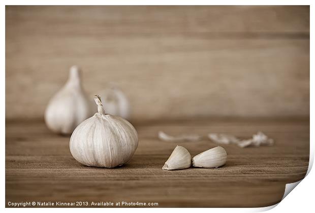 Garlic Print by Natalie Kinnear