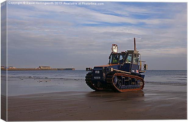 Lifeboat Tractor Canvas Print by David Hollingworth