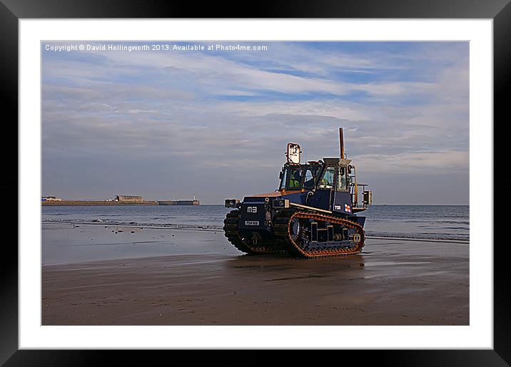 Lifeboat Tractor Framed Mounted Print by David Hollingworth